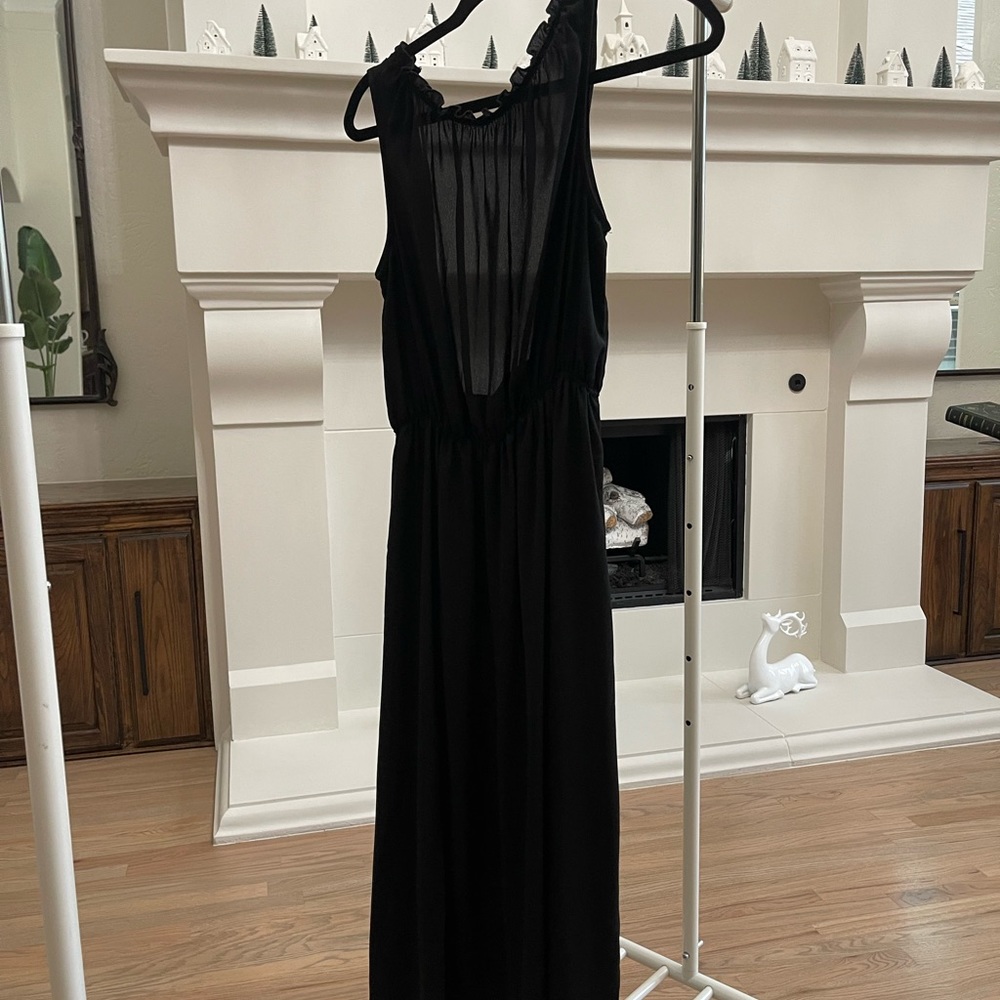 Sheer slit swim cover summer dress